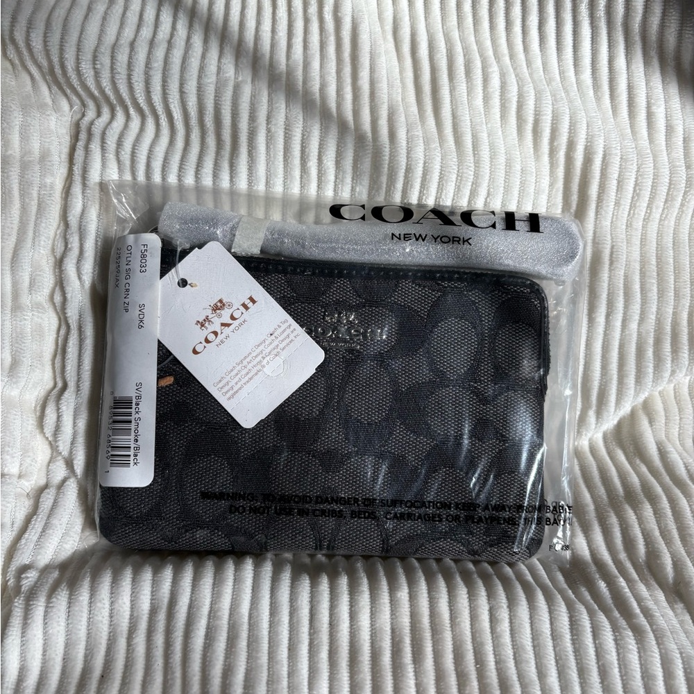 Coach Black and Gray Men's Accessory